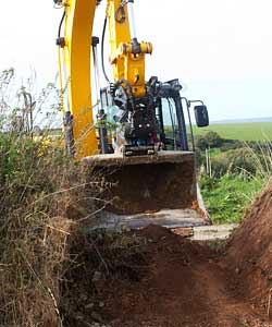 Tiltrotator on JCB JS130